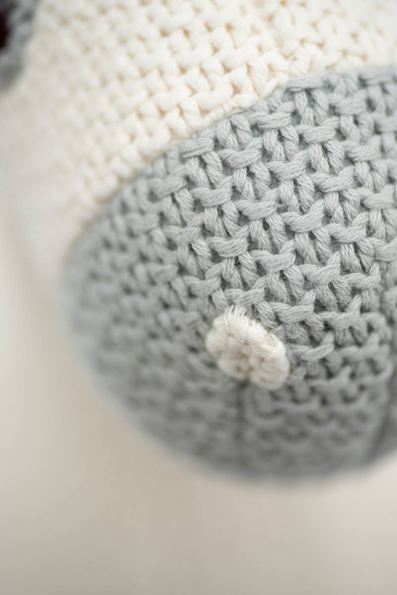 WITTE MERRIEKNUFFEL GEMAAKT VAN 100% KATOEN