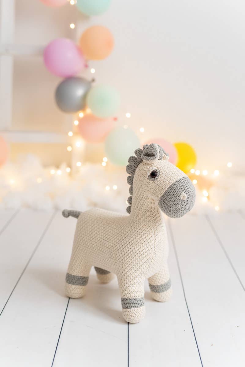 WITTE MERRIEKNUFFEL GEMAAKT VAN 100% KATOEN